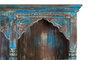 GINER Y COLOMER Aparador bleu vieilli en bois de manguier 170 cm